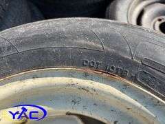 14 - 15" Concord Packer Tires (Rims Only - Tires Weathered & Cracked)