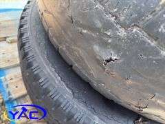 2- 245/75R16 Tires & Rims From A Trailer. (Rims Only. Tires Worn And Cracked)