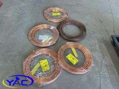 5- Rolls 1/2" Natural Gas Copper Tubing