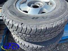 4- 245/75R16 Tires & Rims (Rims Only. Tires Cracked)