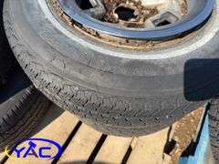 4- 205/75R14 Tires & Rims Off Of A Chevy (Rims Only Tires Weathered And Cracked)