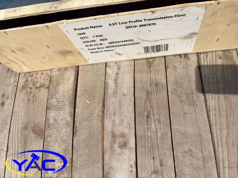 1100lb Low Profile Transmission Jack (Returned Item, Opened Box & Possibly Missing Parts)