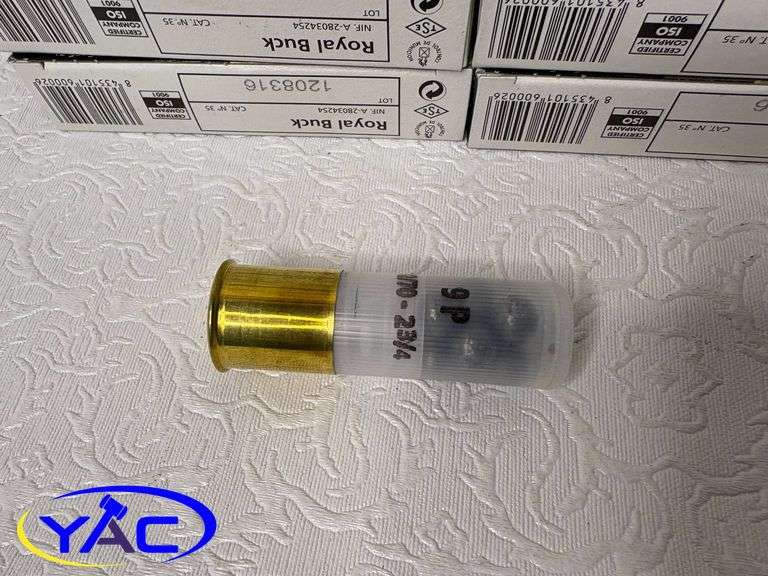 10 BOXES ROYAL BUCK 12GAU. 2-3/4" 00 BUCKSHOT