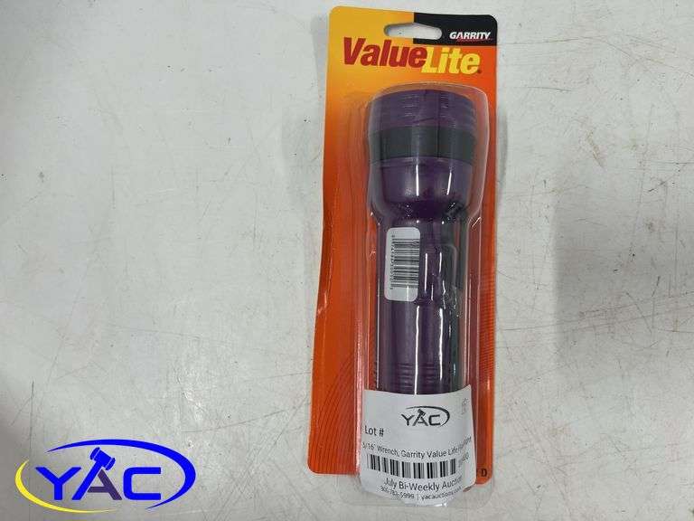 5/16" Wrench, Garrity Value Life Flashlight