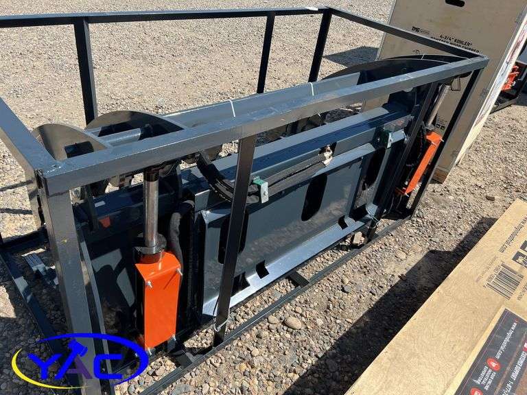 72" Root Rake Grapple Clamshell Skid Steer