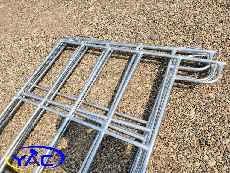 5- Galvanized Livestock Panel W/ Gate (BUYER MUST PAY 5X THE BID PRICE)