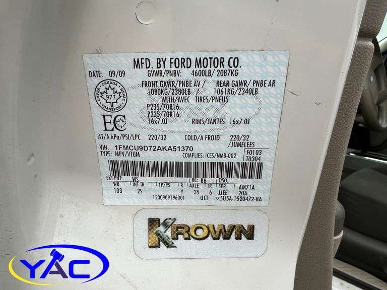 2010 FORD ESCAPE XLT