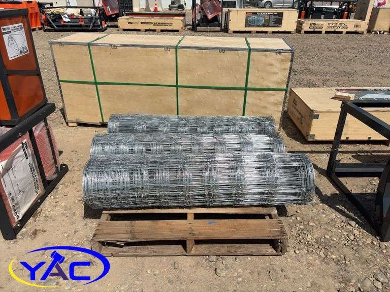 3 - Rolls Of Galvanized Fencing (BUYER MUST PAY 3X THE BID PRICE)