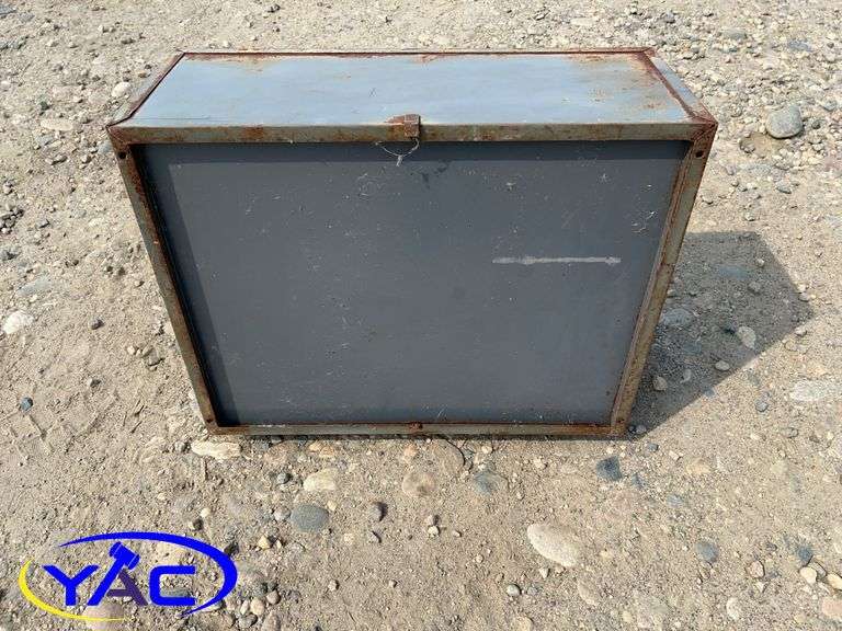 2 Drawer Metal Storage - 20"w x 8"h