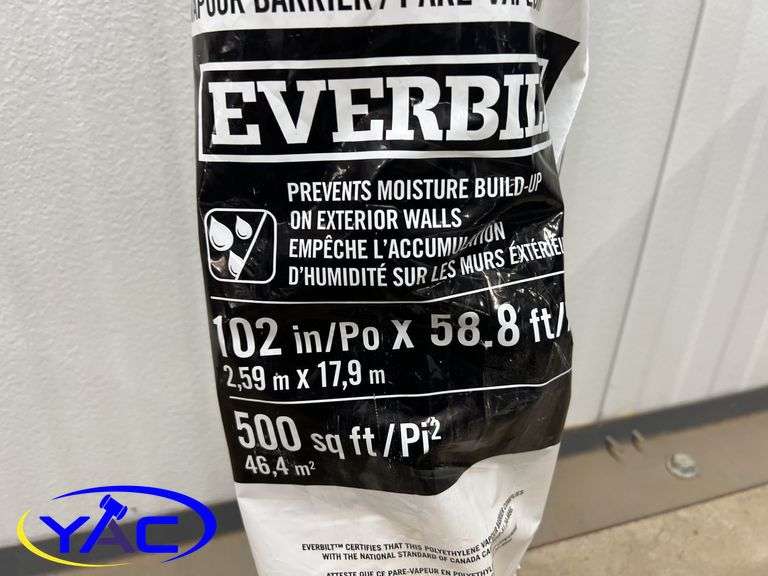 102"x58' Super-Six 6mm Vapor Barrier 500 Sq Ft