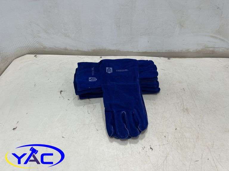 4 Pack Large Work Safe Heavy Duty Welding Gloves