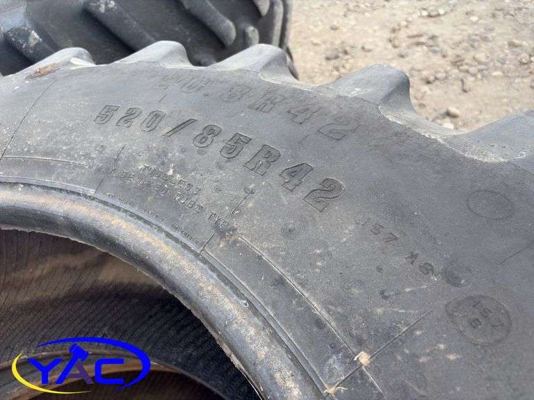 2- Firestone 520/85R42 Radial Tractor Tires