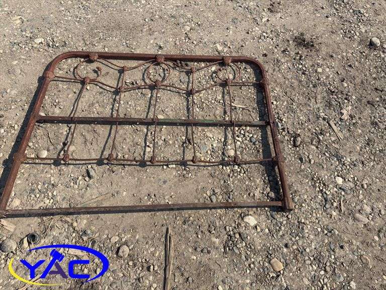 Vintage Metal Headboard 36"H x 48"W & Footboard 33"H x 48"W