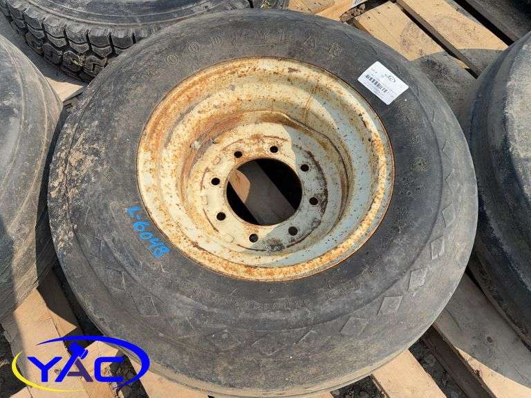 11.00-15 Implement Tire W/ 8 Hole Rim