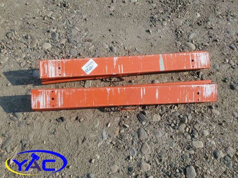 2- Orange Steel Saw Horses