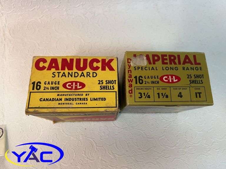 CANUCK 16 GAU., CIL 16 GAU. & 410 MPERIAL AMMUNITION