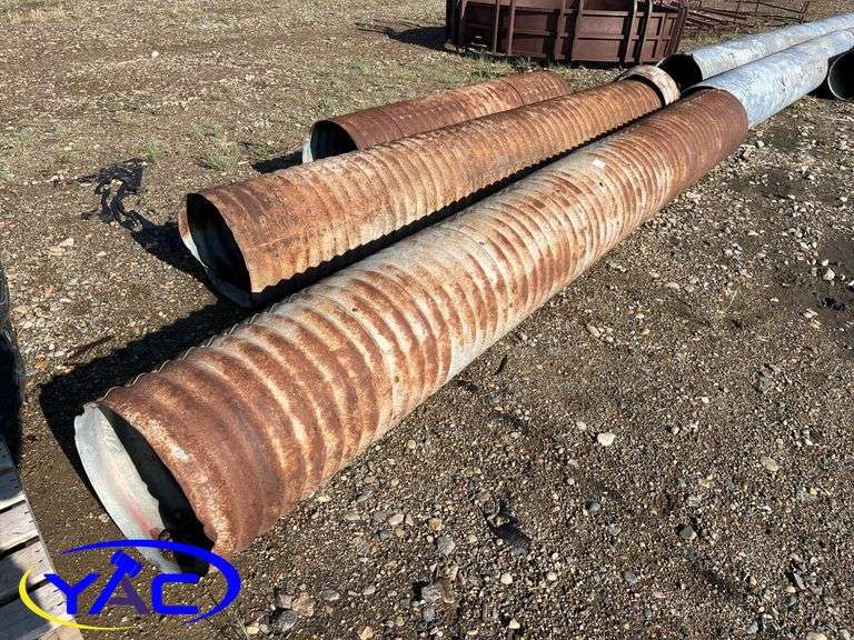 3- Various Length Steel Culverts (See Description)