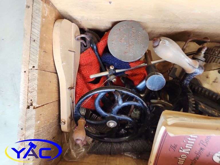 WWI Sock Making Machine (2 Wood Crates)
