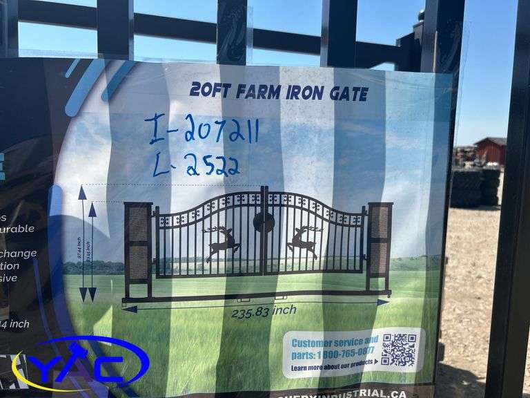 20FT Farm Iron Gate