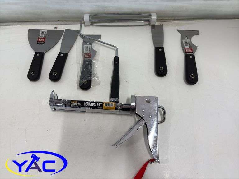 Paint Roller/ Caulking Gun/ Scraper