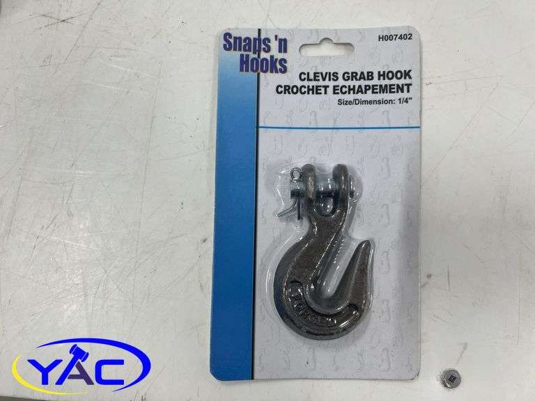 Snap & Screw Up Hooks, Double Swivel & Animal Warning