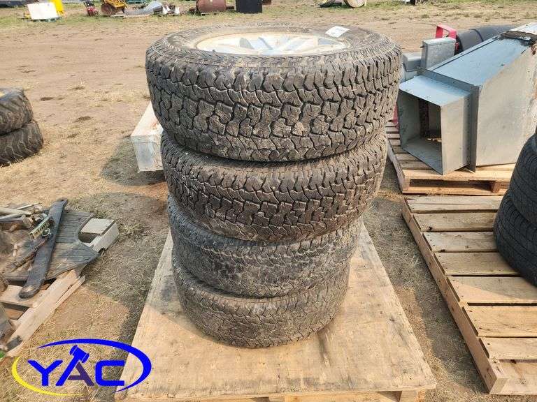 4- 265/70R17 Tires On Rims - YAC Auctions