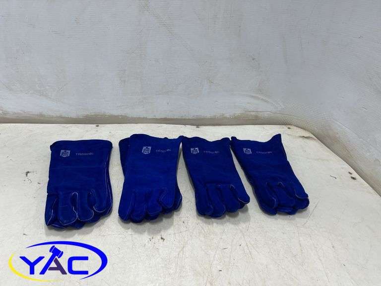 4 Pack Large Work Safe Heavy Duty Welding Gloves
