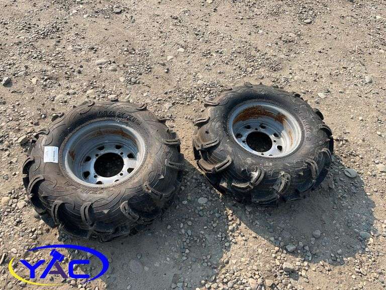 2- 27x11-12 Maxxis Zilla Tires W/ Rims
