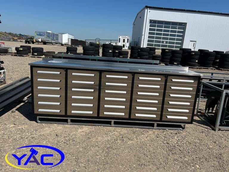 10FT 30 Drawers Stainless Steel WorkBench