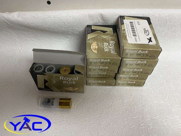 10 BOXES ROYAL BUCK 12GAU. 2-3/4" 00 BUCKSHOT