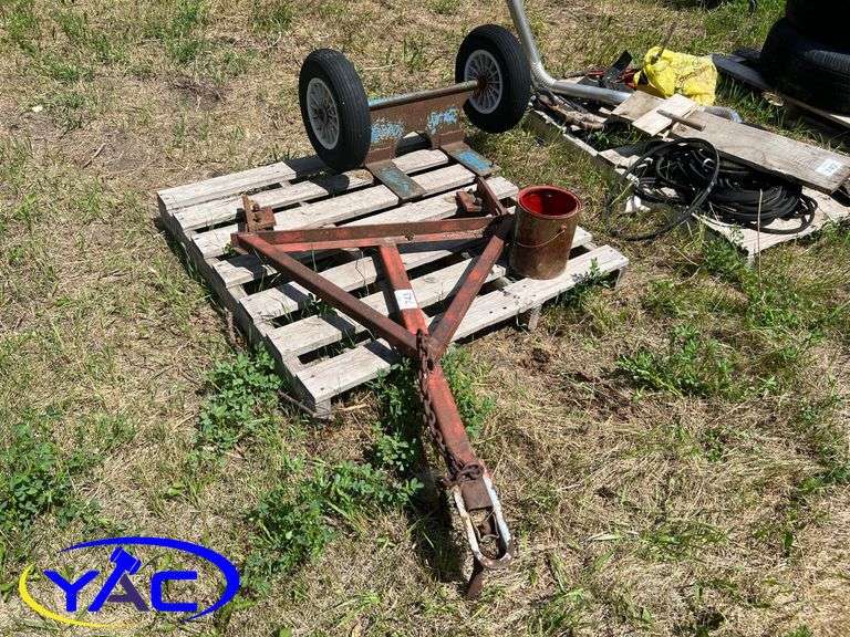 Hitch Tongue W/ Light Axle W/ Wheels