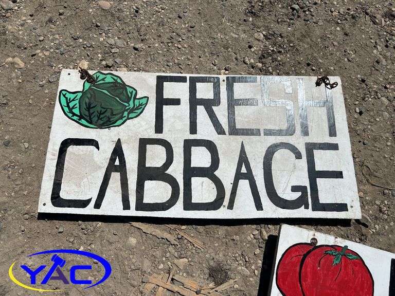 3- Large Wood Signs