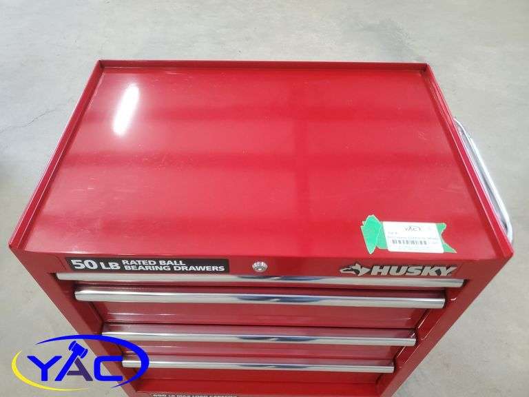Red Cabinet Tool Box On Wheels