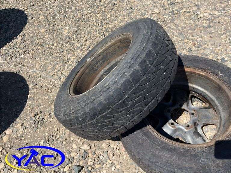4- 255/70R18 Tires & Rims Off Of A Dodge