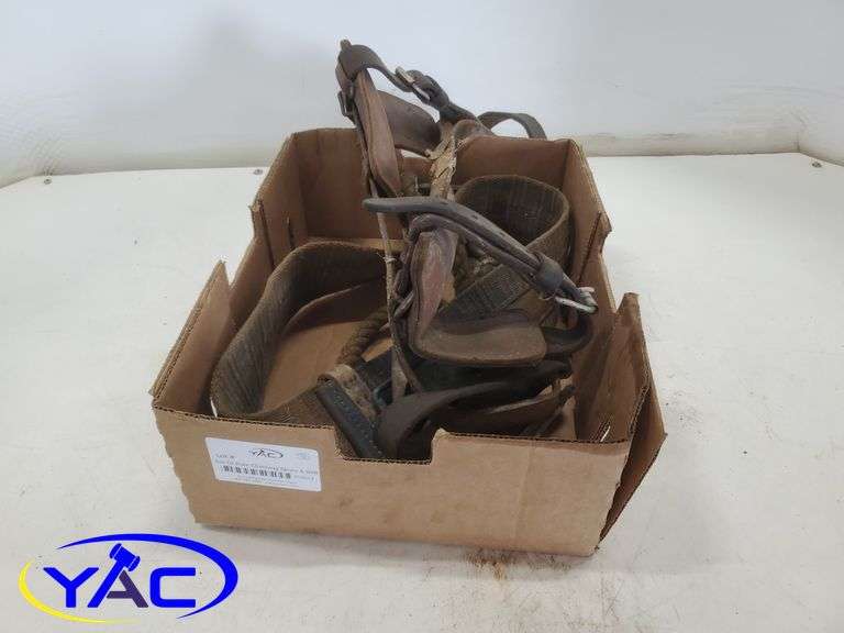 Set Of Pole Climbing Spurs & Belt