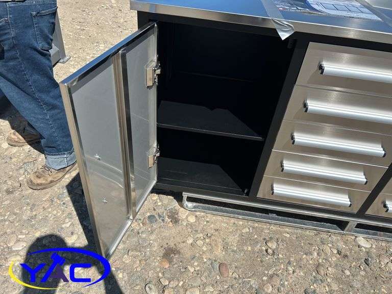 7 Ft 10 Drawers Stainless Steel WorkBench
