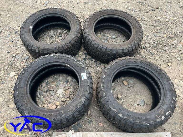 4- Toyo Open Country Mud Terrains 33x12.5R20 Tires