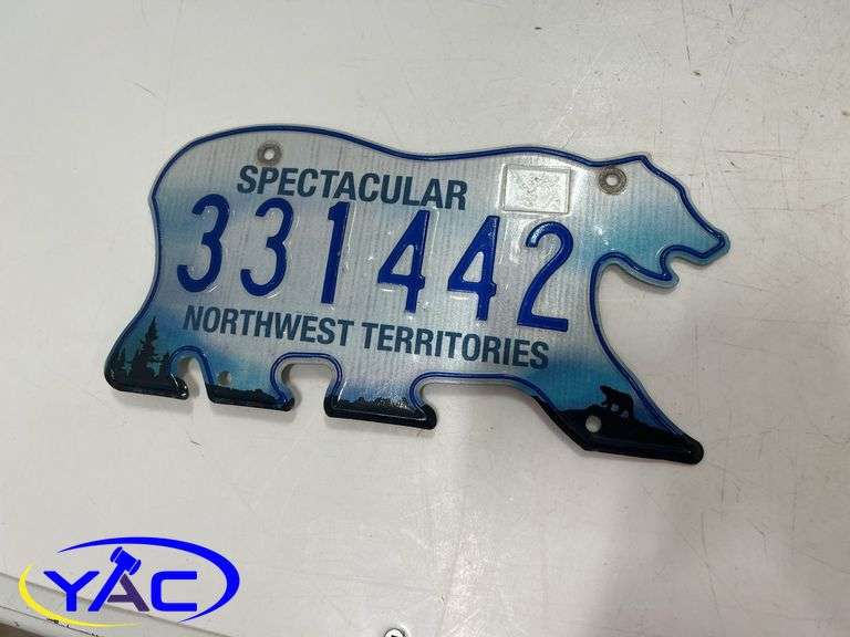 2- N.W.T. Lisence Plates