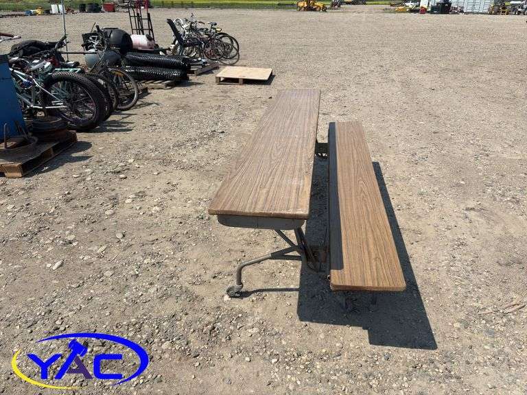 Folding Cafeteria Table On Wheels