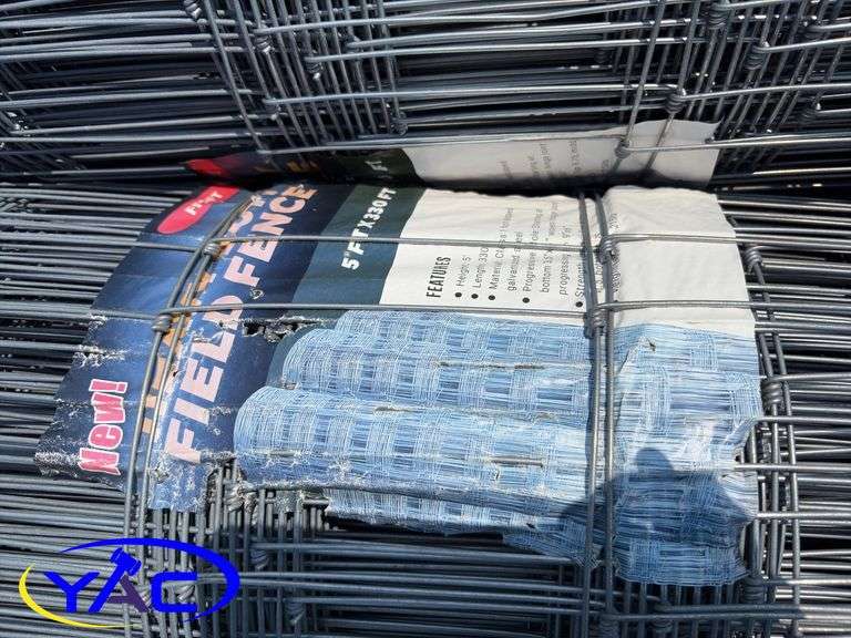 3- Rolls Of 5’ x 330’ Heavy Duty Field Fence (BUYER MUST PAY 3X THE BID PRICE)