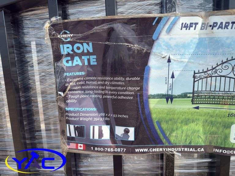 14Ft Bi-Parting Iron Gates