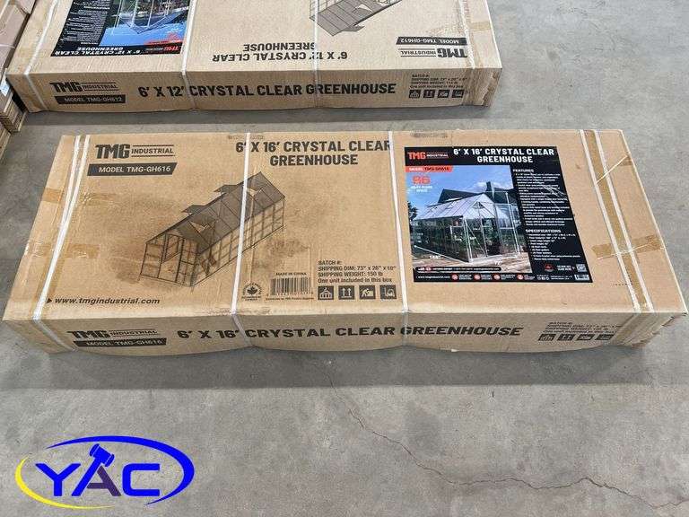 6' x 16' Greenhouse Crystal Clear