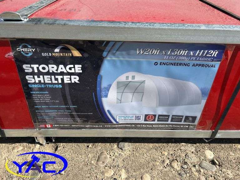 W20Ft x L30FT x H12FT Storage Shelter