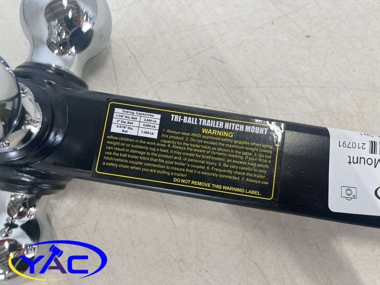 Tri-Ball Trailer Hitch Mount