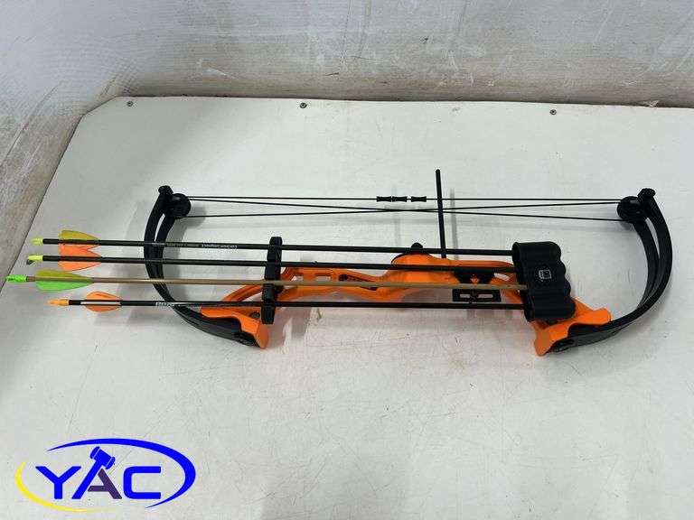 Youth Bear Compound Bow (Right Hand) 4 Arrows 1 Arm Guard & Release