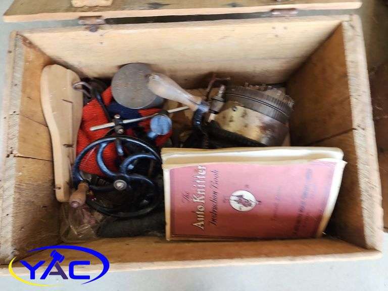 WWI Sock Making Machine (2 Wood Crates)