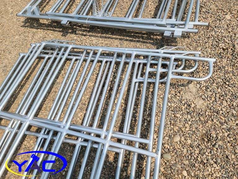 5- Galvanized Livestock Panel W/ Gate (BUYER MUST PAY 5X THE BID PRICE)