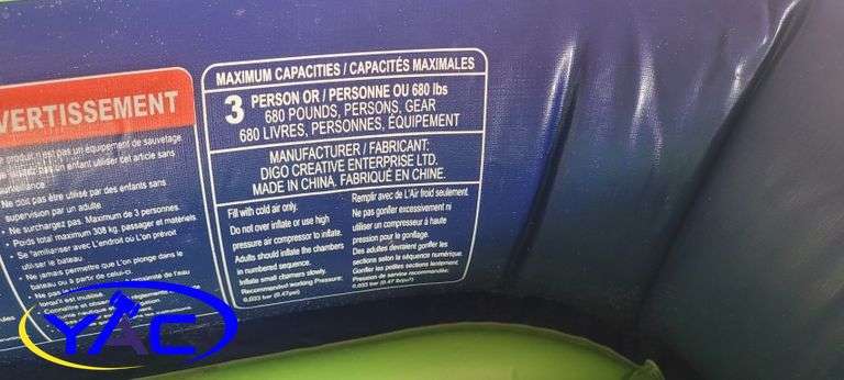 Inflatable Boat W/ Paddles