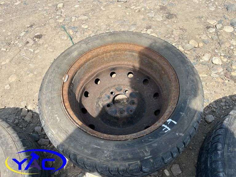 4- 205/55R16 Tires & Rims Off Honda