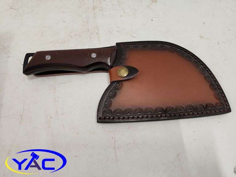 Cleaver W/ Leather Sheath 6" Blade